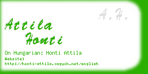 attila honti business card